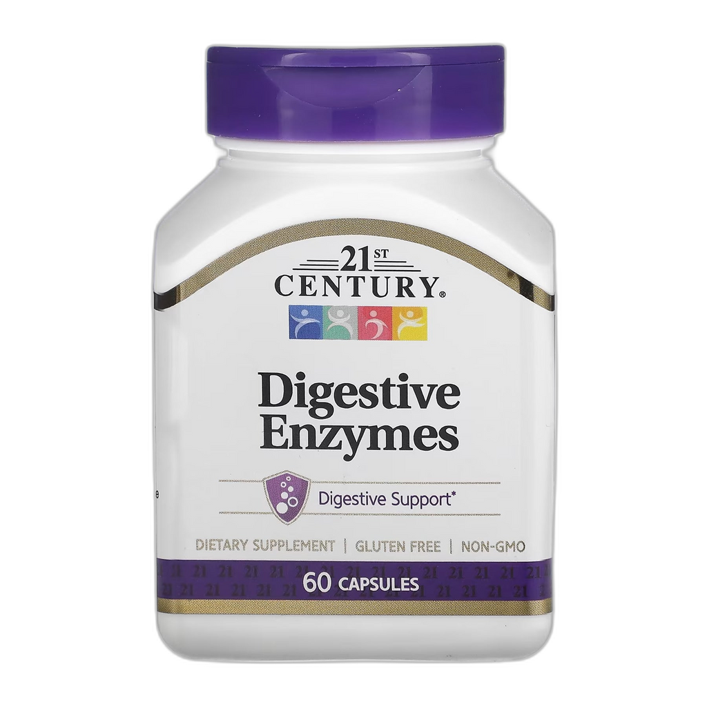 Травні ферменти - 60 капсул - 21st Century