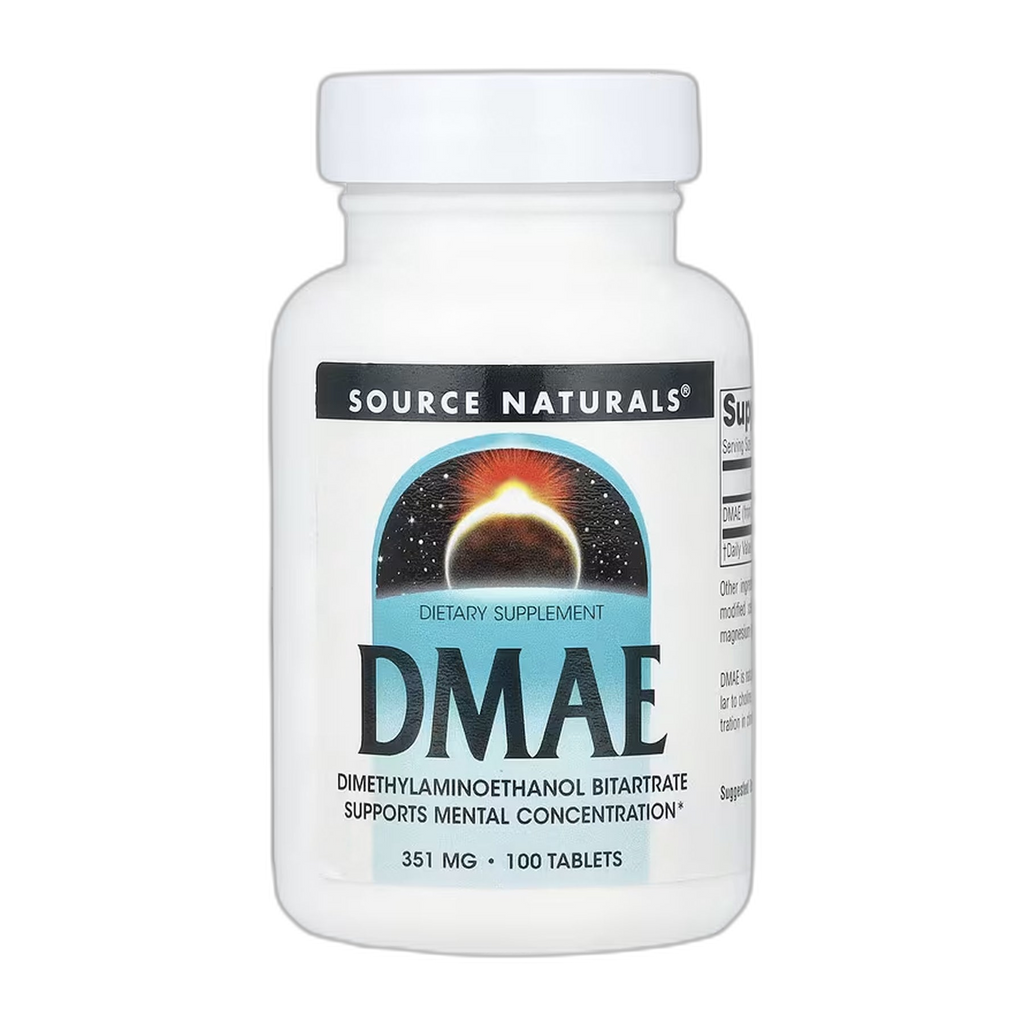 DMAE 351 мг - 100 таблеток - Source Naturals