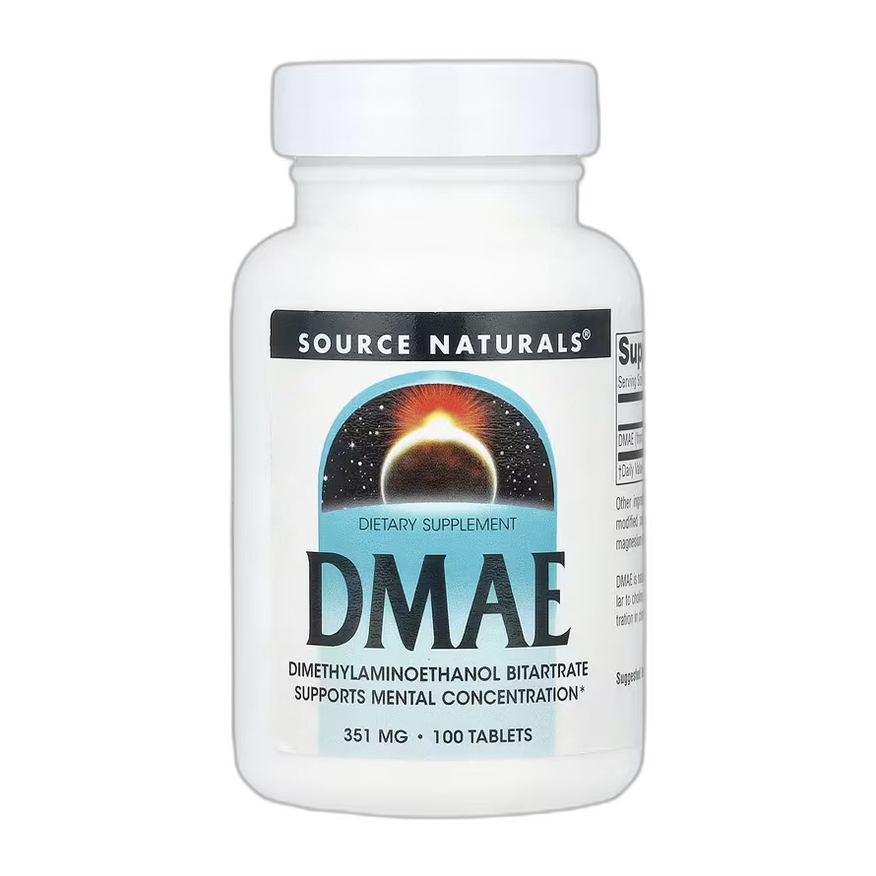DMAE 351 мг - 100 таблеток - Source Naturals