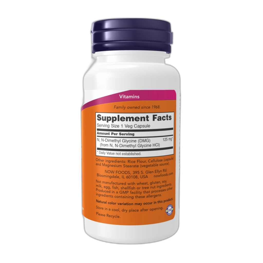 DMG 125 мг - 100 капсул - Now Foods