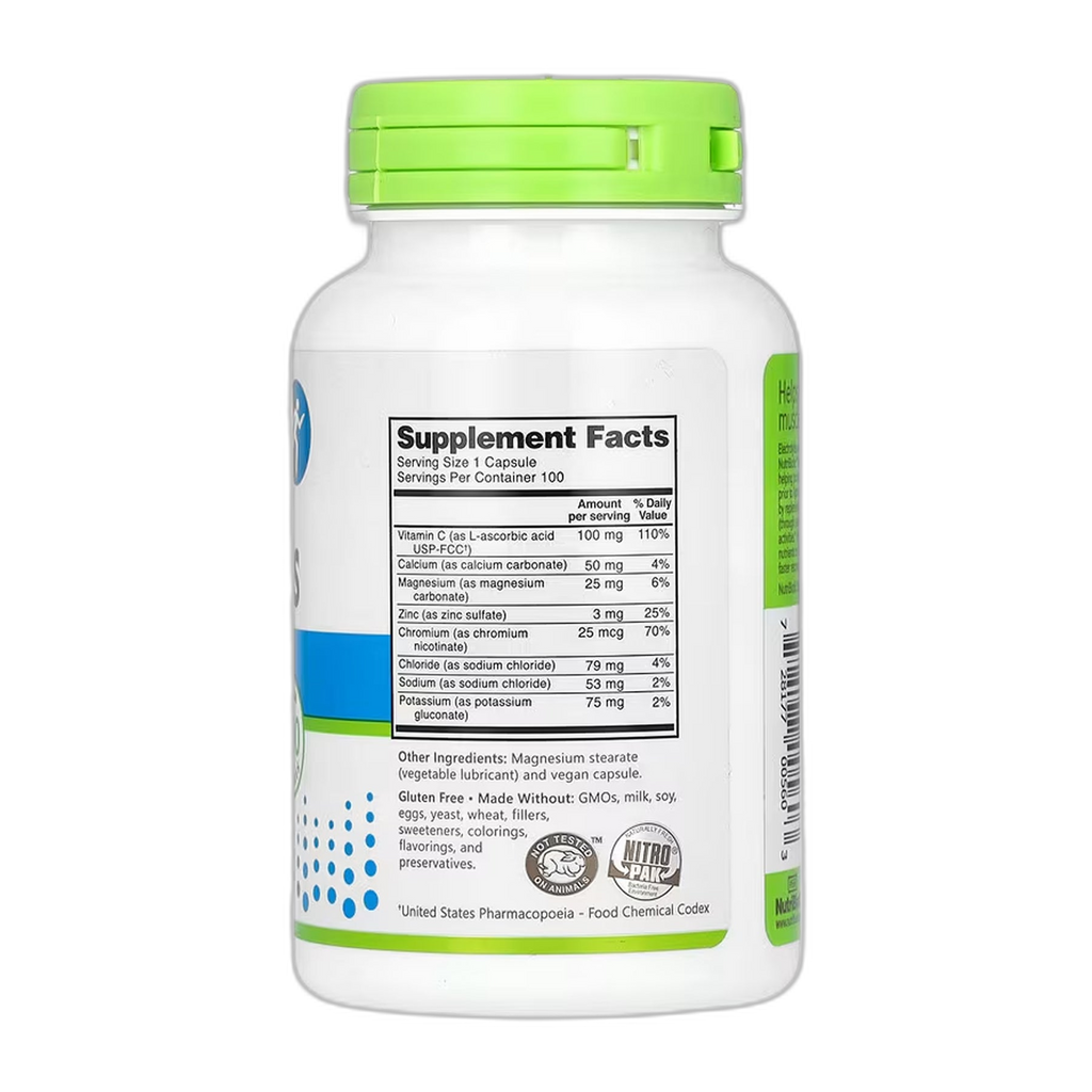 Essential Electrolytes - 100 капсул - Nutribiotic — фото 2