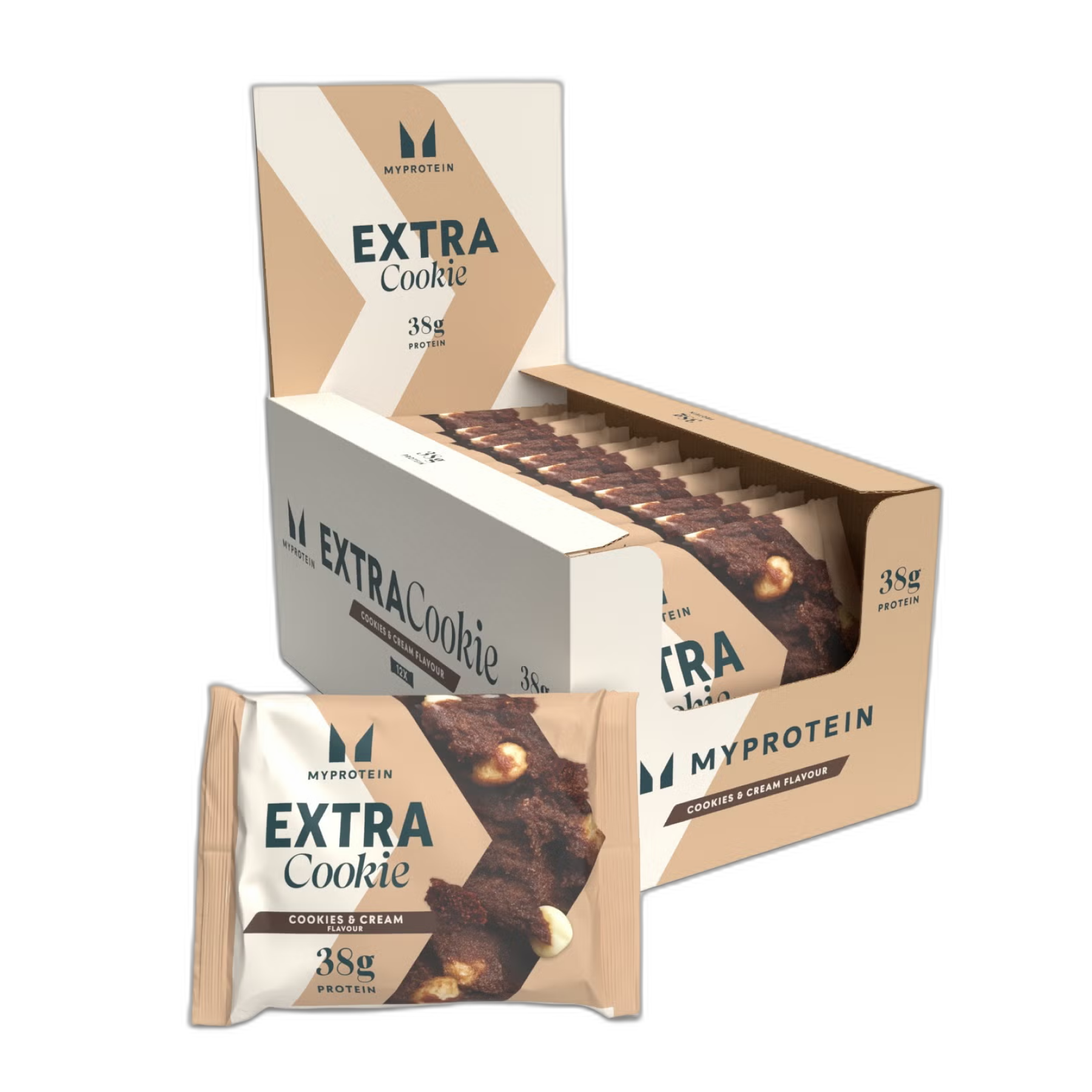 Extra Cookie Cookies & Cream - 12x75 г - Myprotein