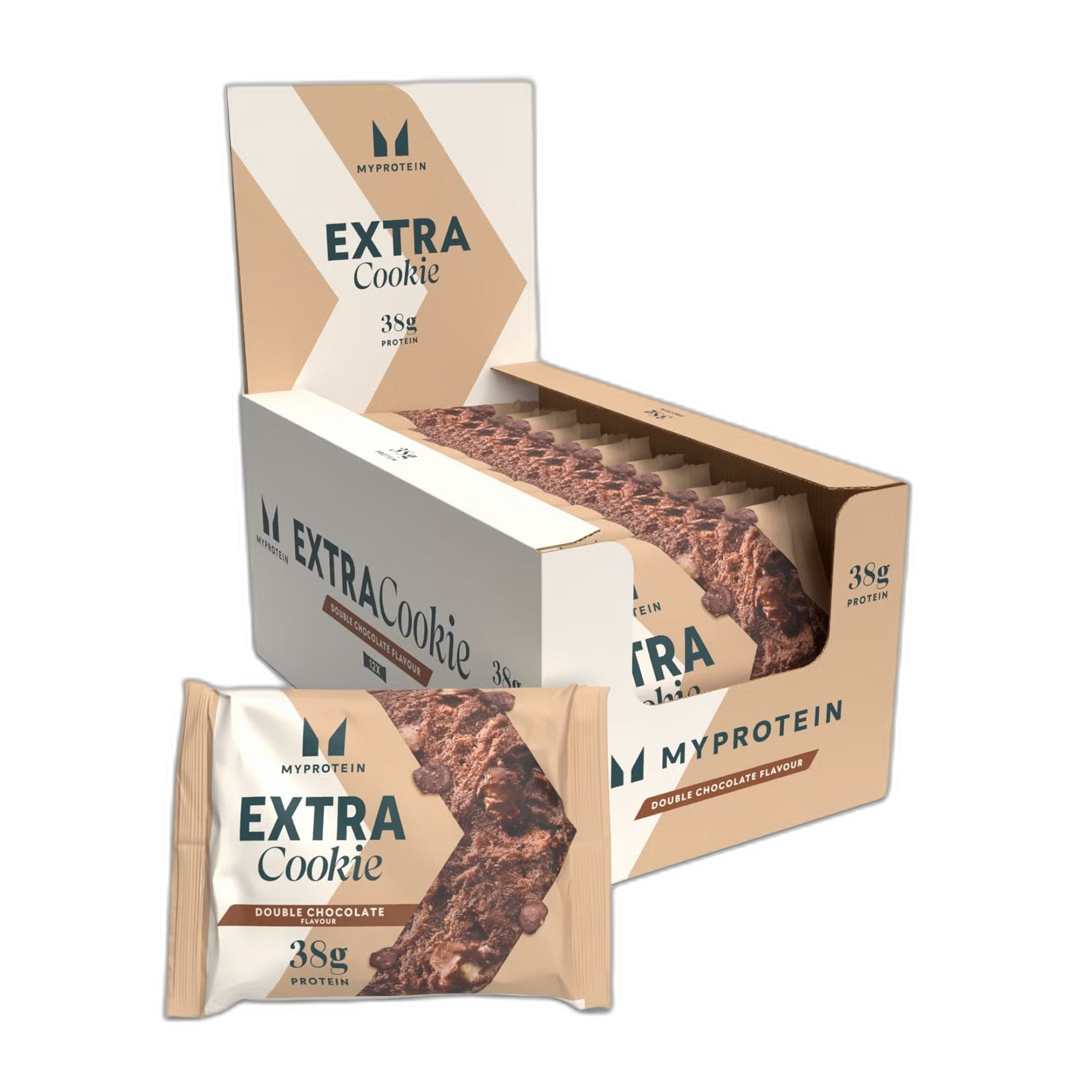 Xtra Cookie Подвійний шоколад 75 г - 12 шт - Myprotein