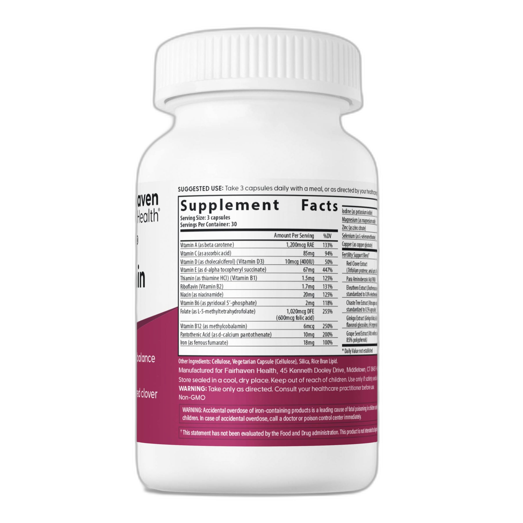 FertilAid® Мультивітамін для Women - 90 капсул - Fairhaven Health