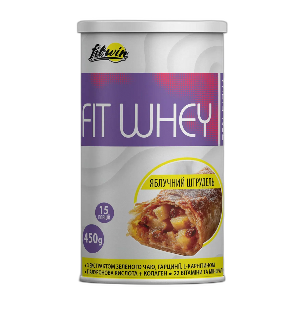 FitWhey протеїн яблучний штрудель - 450 г - FitWin