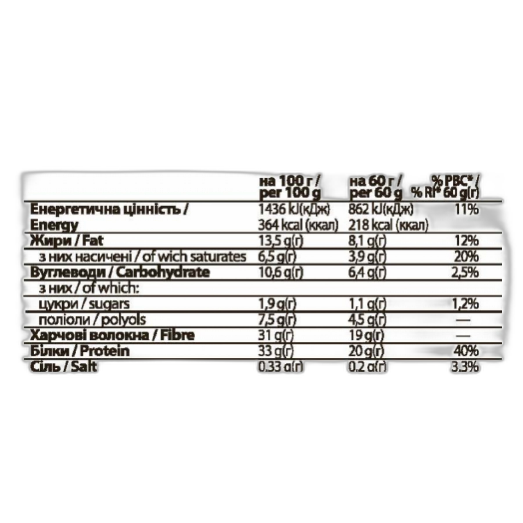 FitWin Протеїновий батончик Cookies Cream 60 г - 12 штук - FitWin — фото 2
