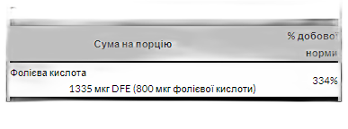 Фолієва кислота 800 мкг - 250 капсул - Swanson