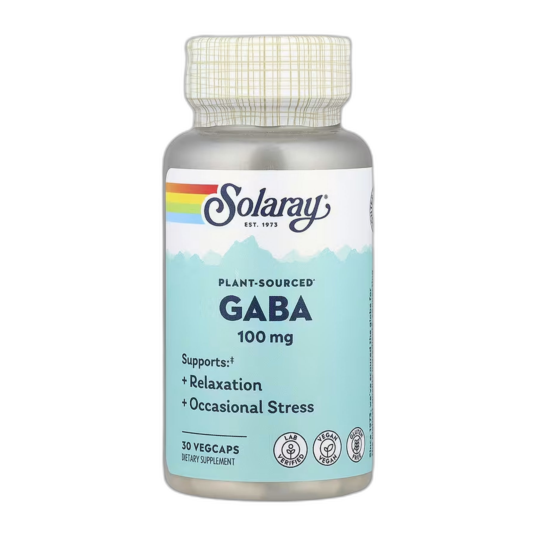 GABA 100 мг - 30 капсул - Solaray