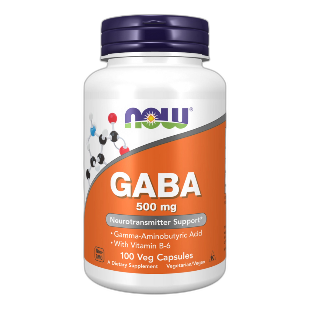 GABA 500 мг - 100 капсул - Now Foods