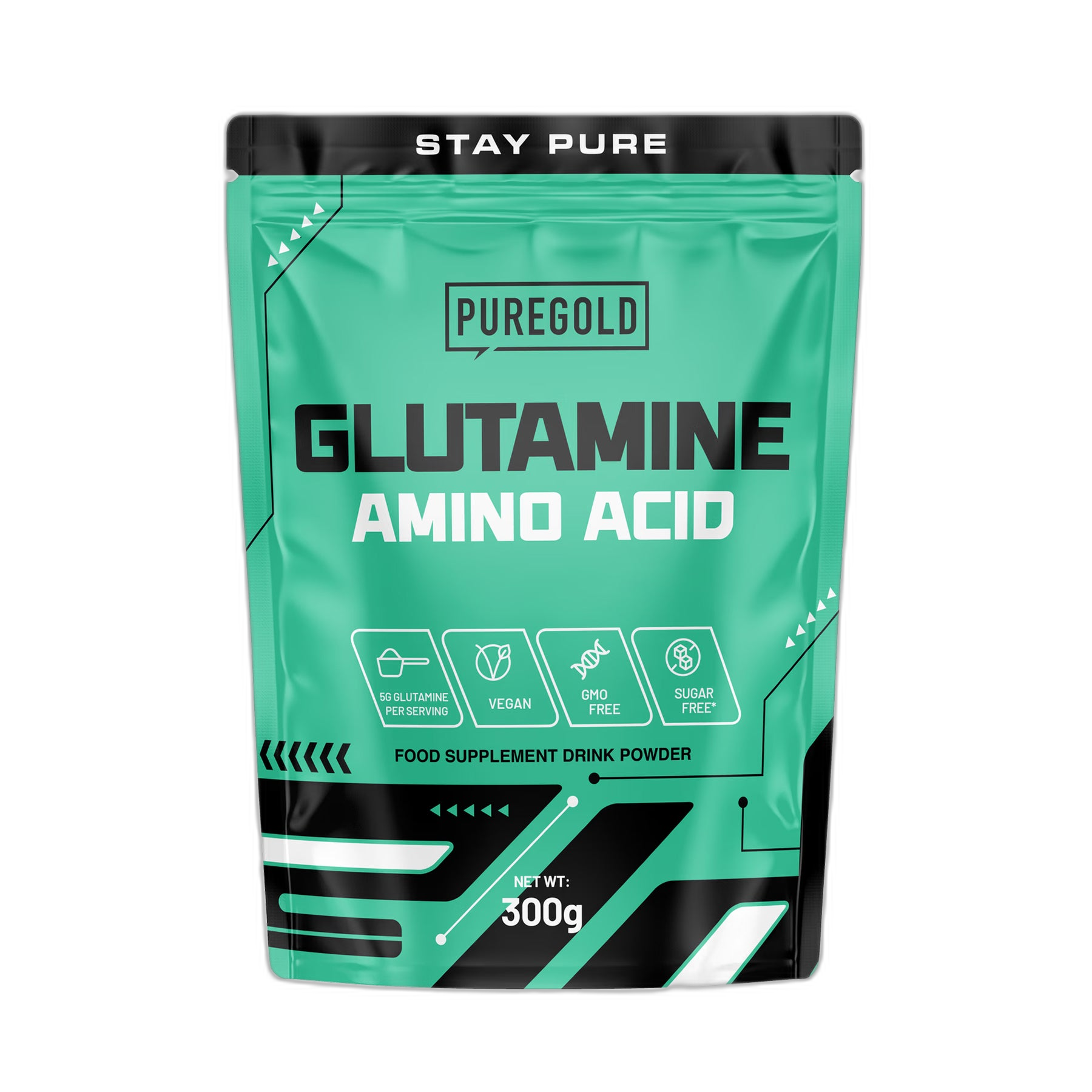 Глутамін - 300 г Unflavored - Pure Gold