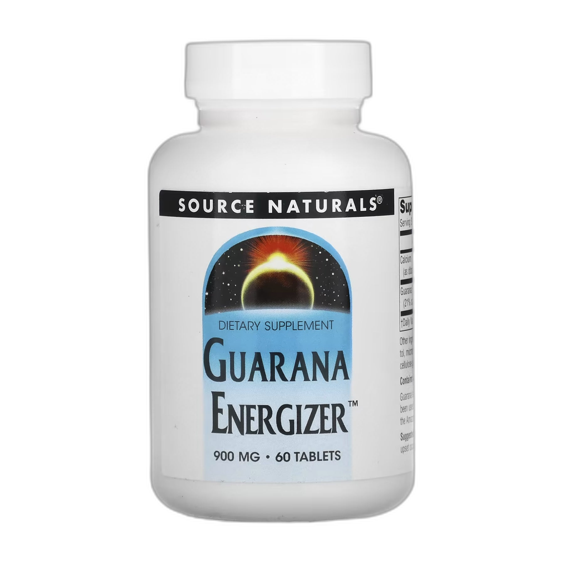Гуарана Енергізер™ 900 мг - 60 таблеток - Source Naturals
