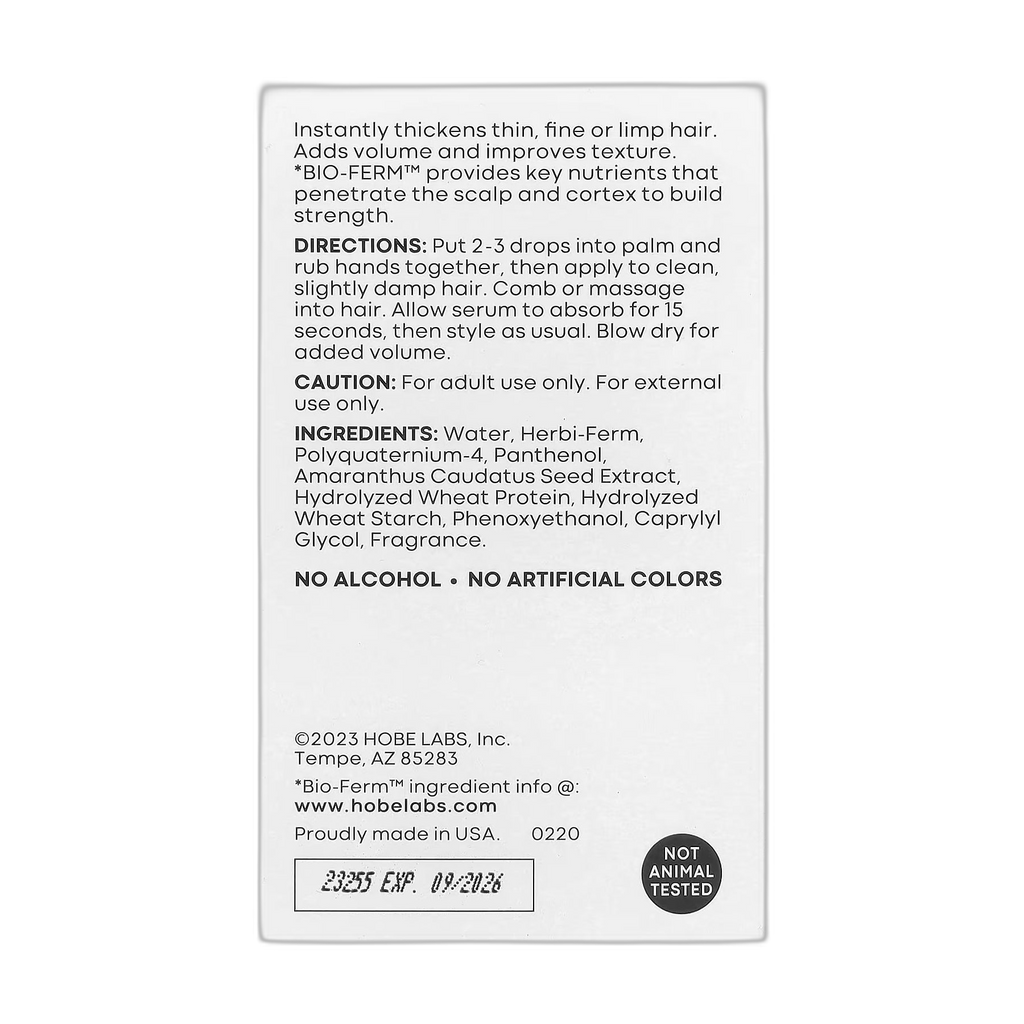 Hair Thickening Serum - 59 ml - Hobe Labs