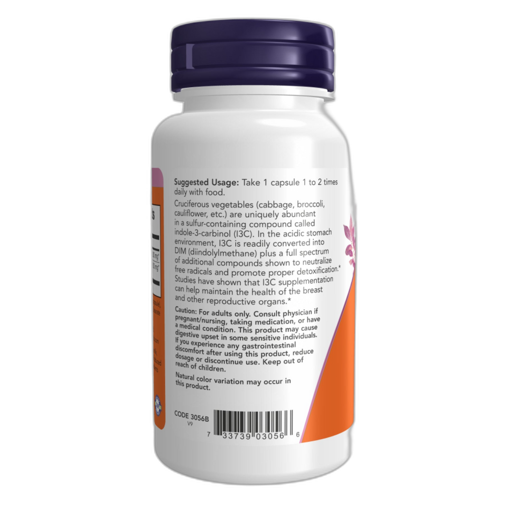 Індоле-3-Карбінол (I3C) 200 мг - 60 капсул - Now Foods