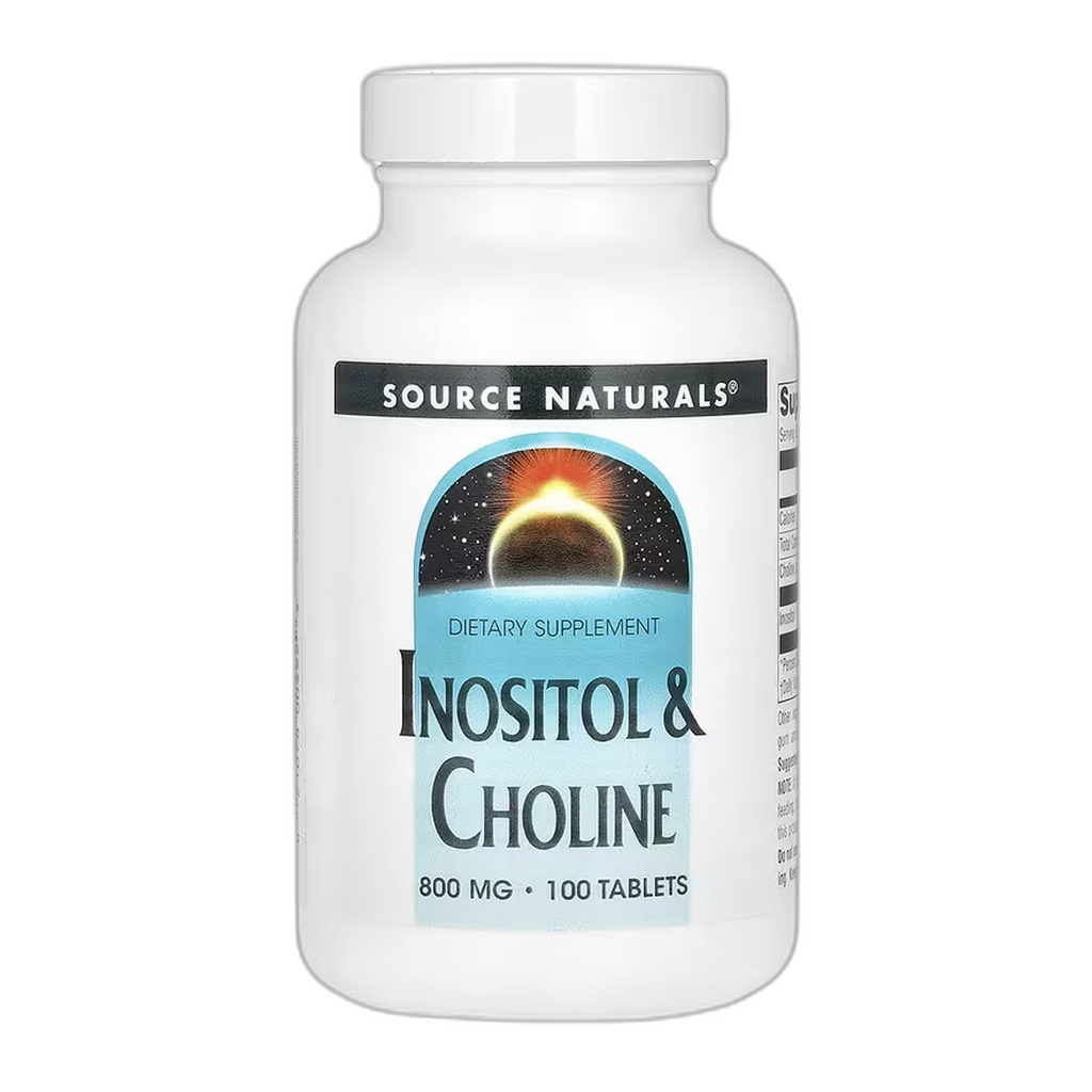 Інозитол та Холін 800 мг - 100 таблеток - Source Naturals