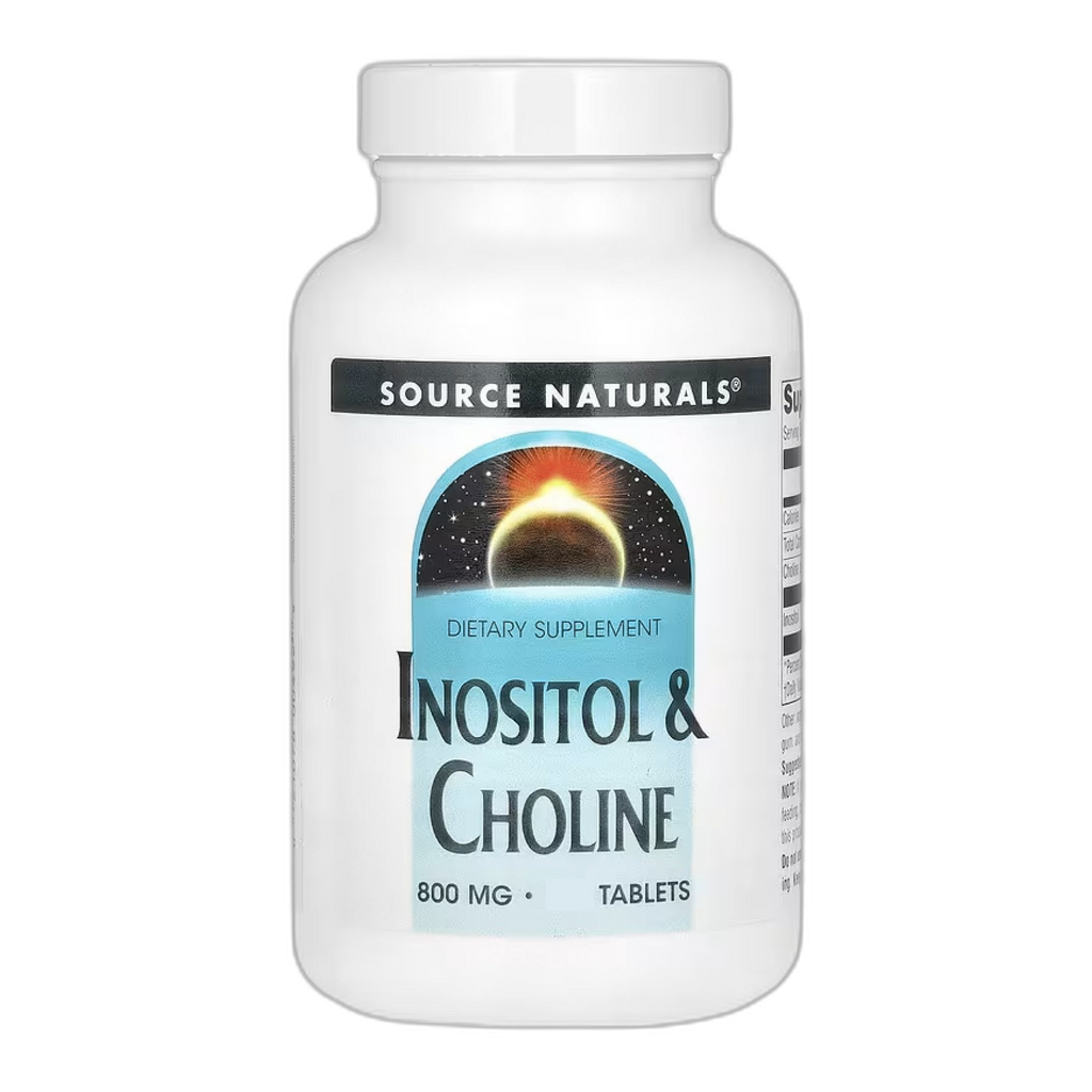 Інозитол та Холін 800 мг - 50 таблеток - Source Naturals