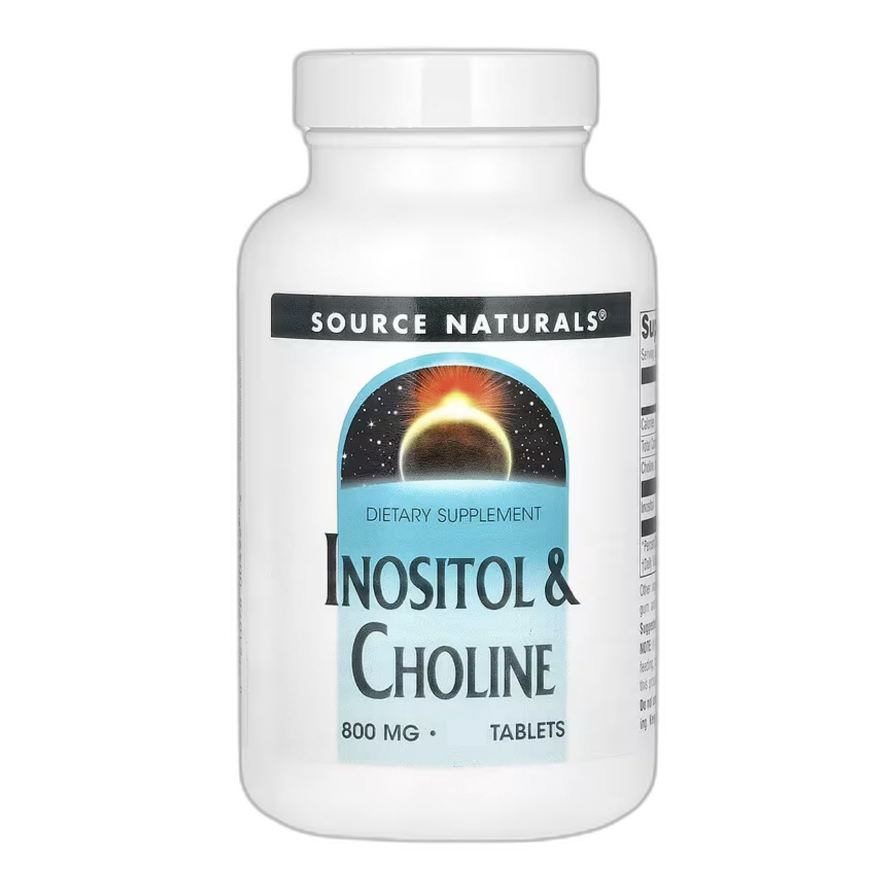 Інозитол та Холін 800 мг - 50 таблеток - Source Naturals