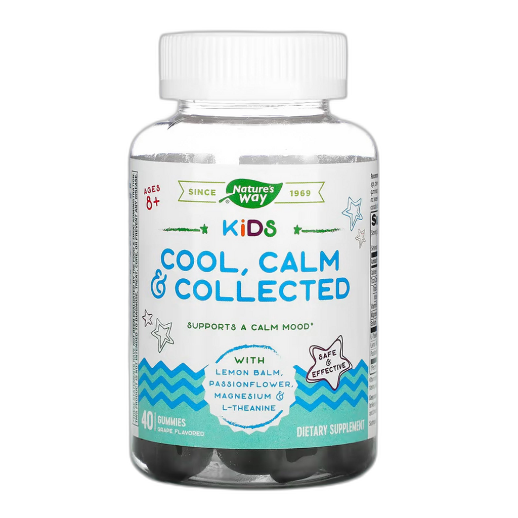 Nature's Way Cool, Calm, Collected для дітей (магній + мелісса) 40 жувальних