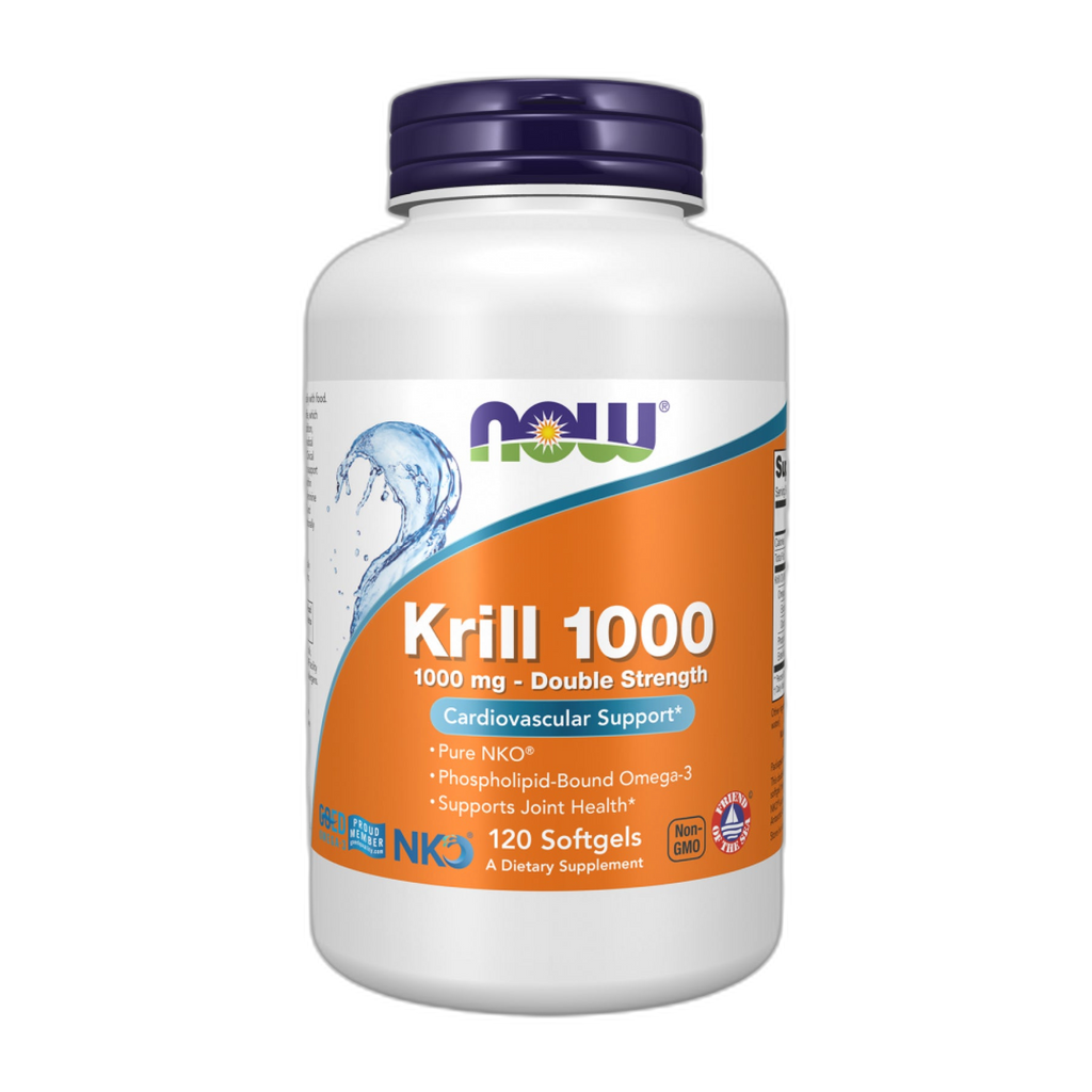 Олія криля 1000 мг - 120 капсул - Now Foods