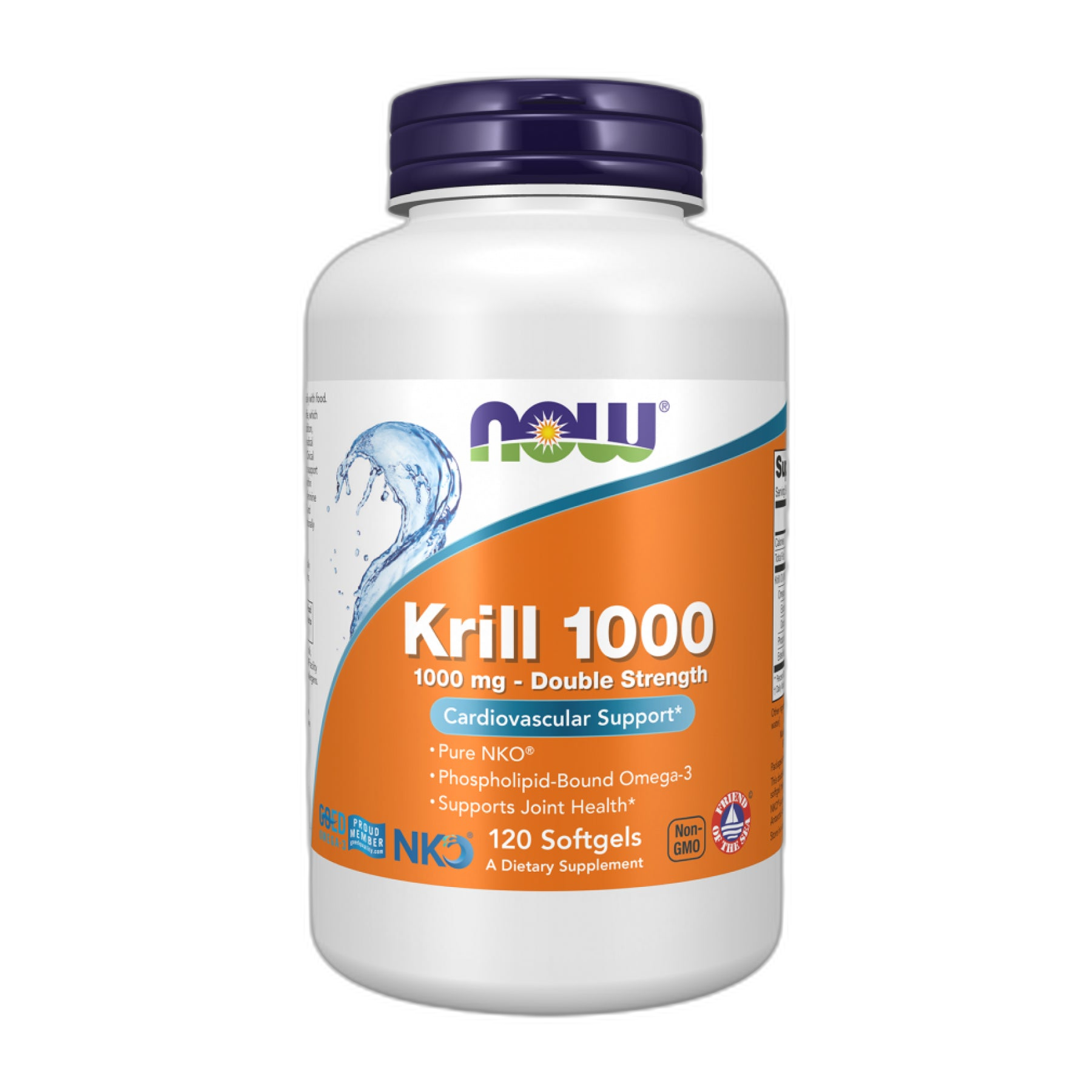 Олія криля 1000 мг - 120 капсул - Now Foods
