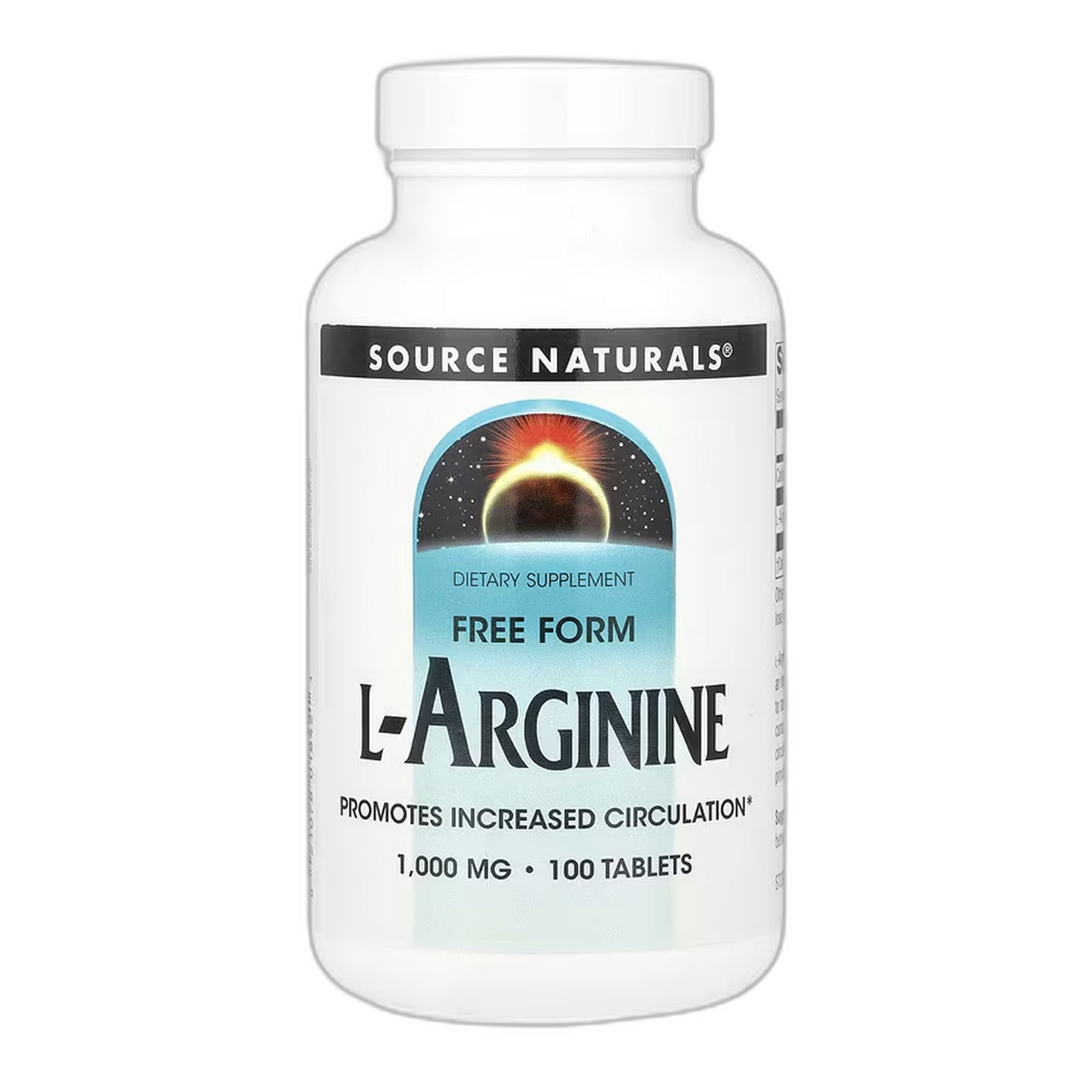L-аргінін 1000 мг - 100 таблеток - Source Naturals
