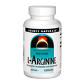 L-Arginine 500 mg - 50 tabs - Source Naturals