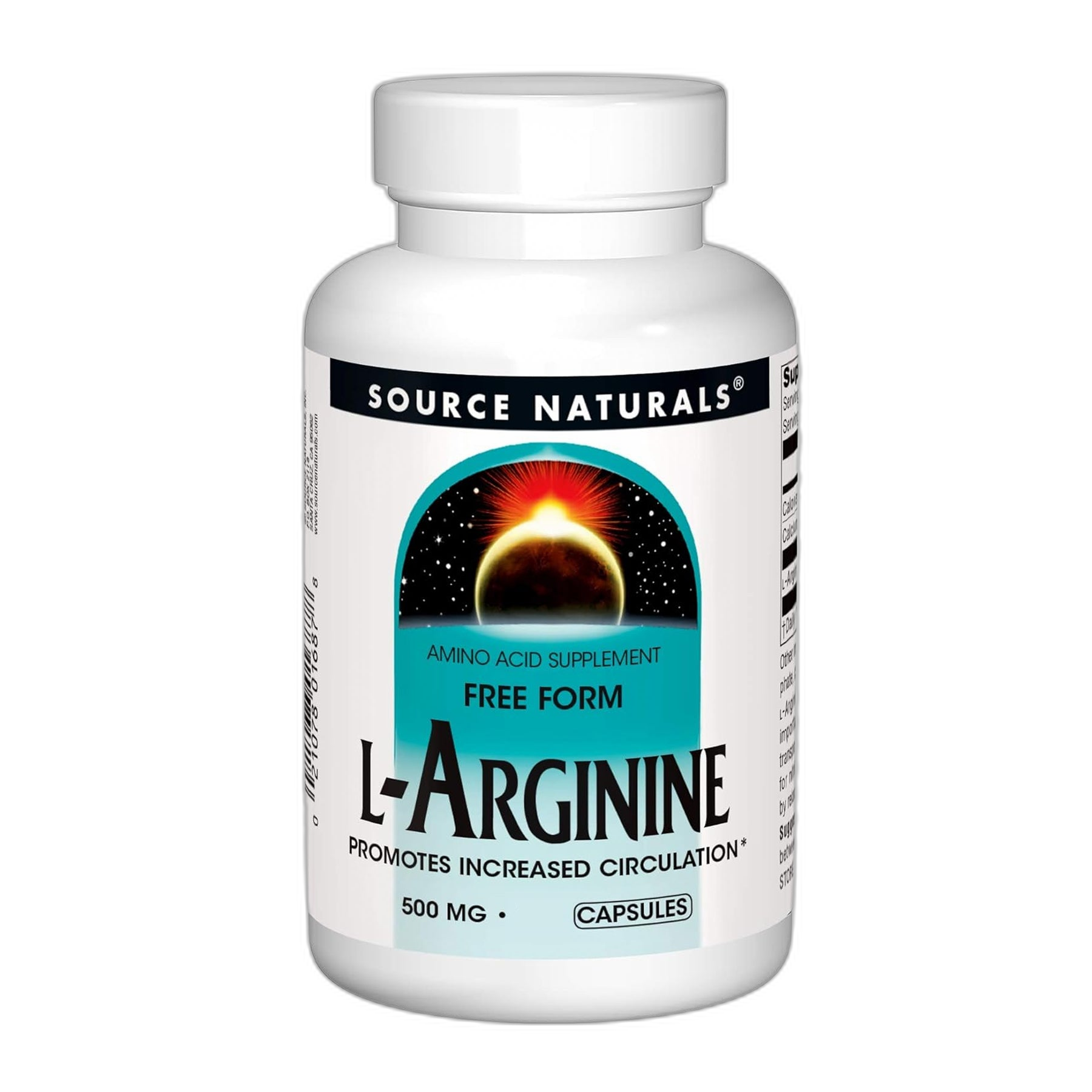 L-Arginine 500 mg - 50 tabs - Source Naturals