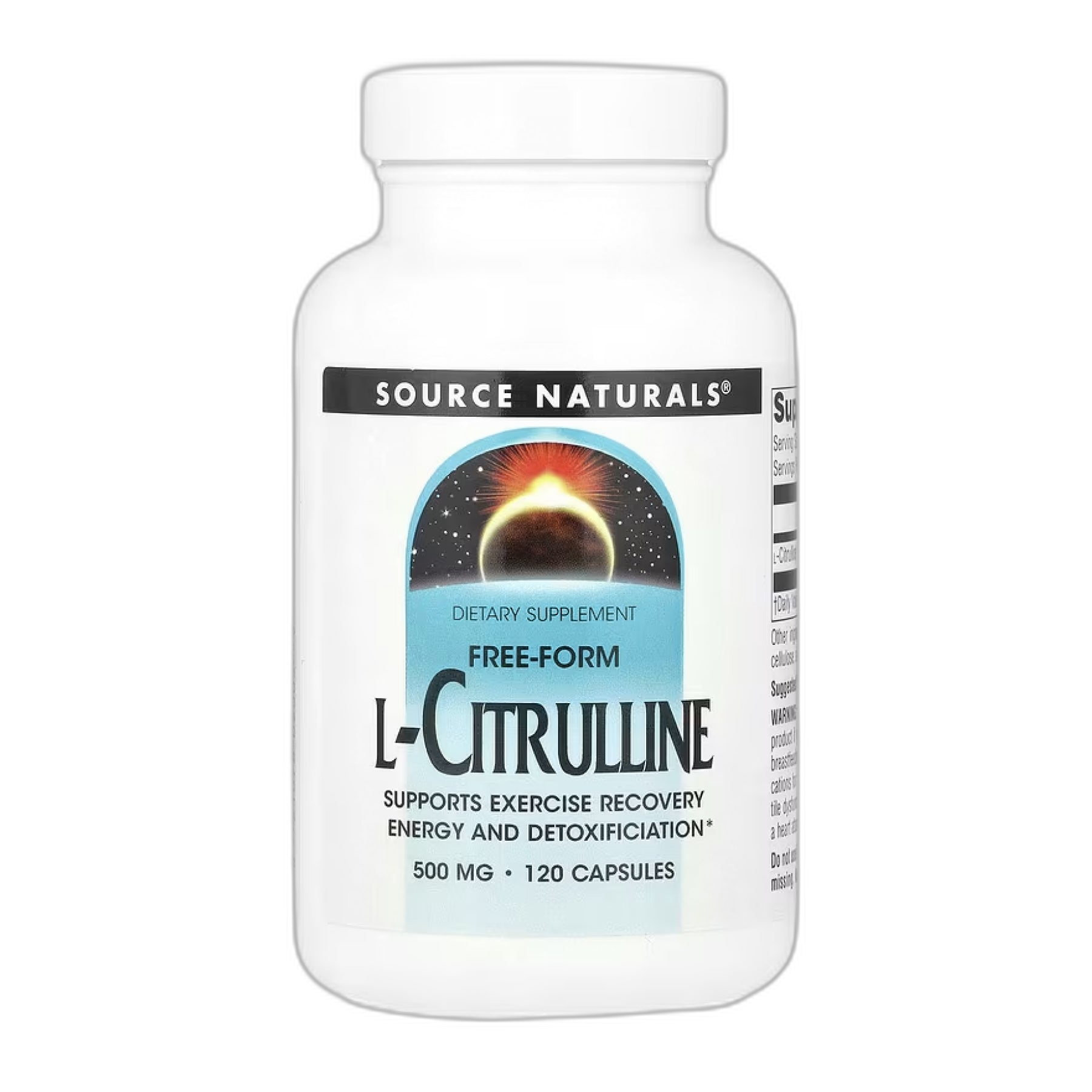 L-цитрулін 500 мг - 120 капсул - Source Naturals