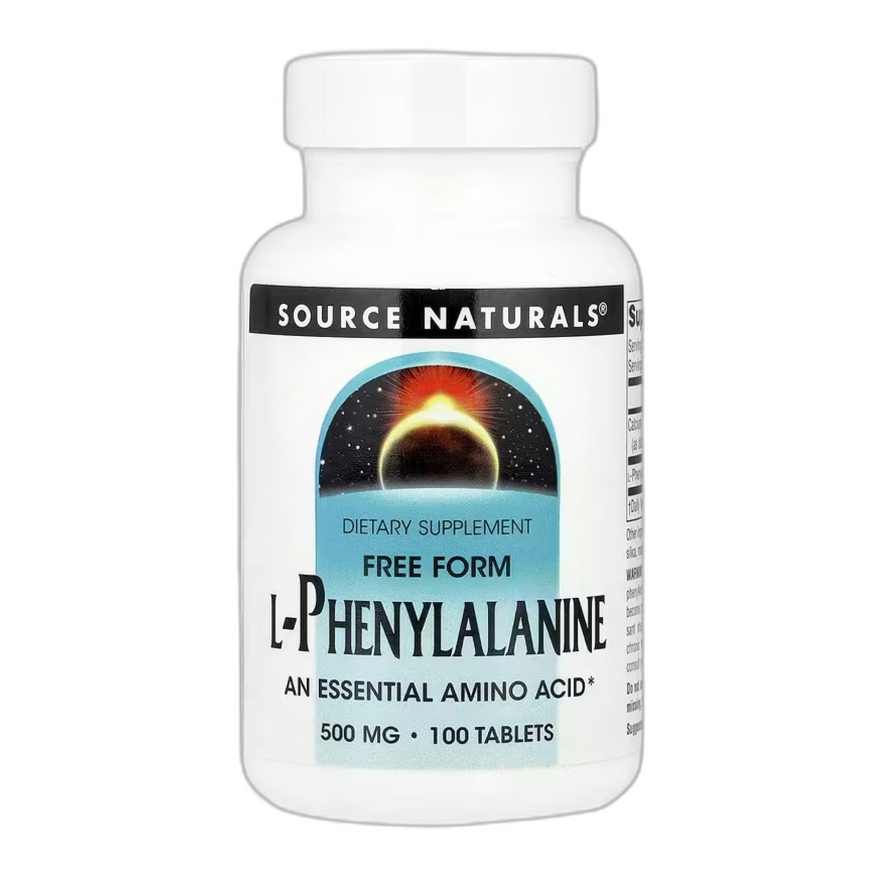 L-фенілаланін 500 мг - 100 таблеток - Source Naturals
