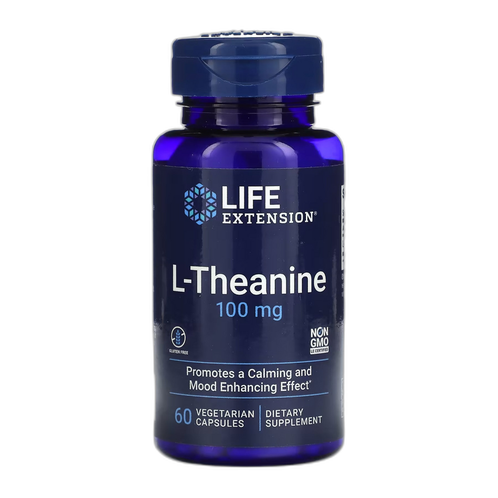 L-теанін 100 мг - 60 капсул - Life Extension