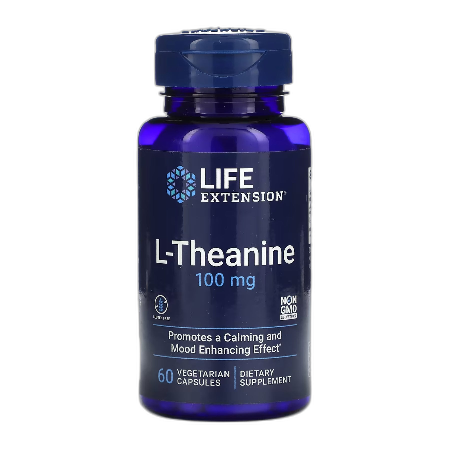L-теанін 100 мг - 60 капсул - Life Extension