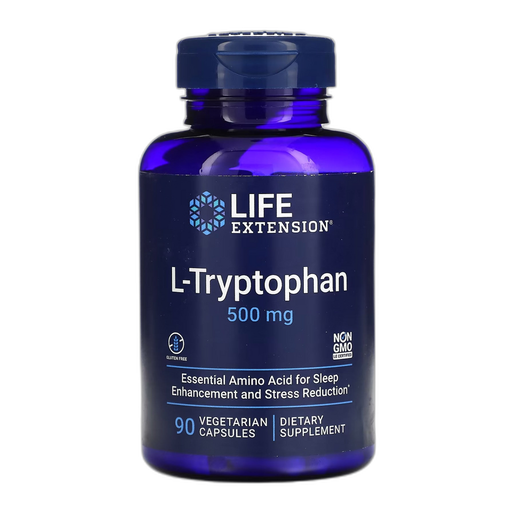 L-триптофан 500 мг - 90 капсул - Life Extension
