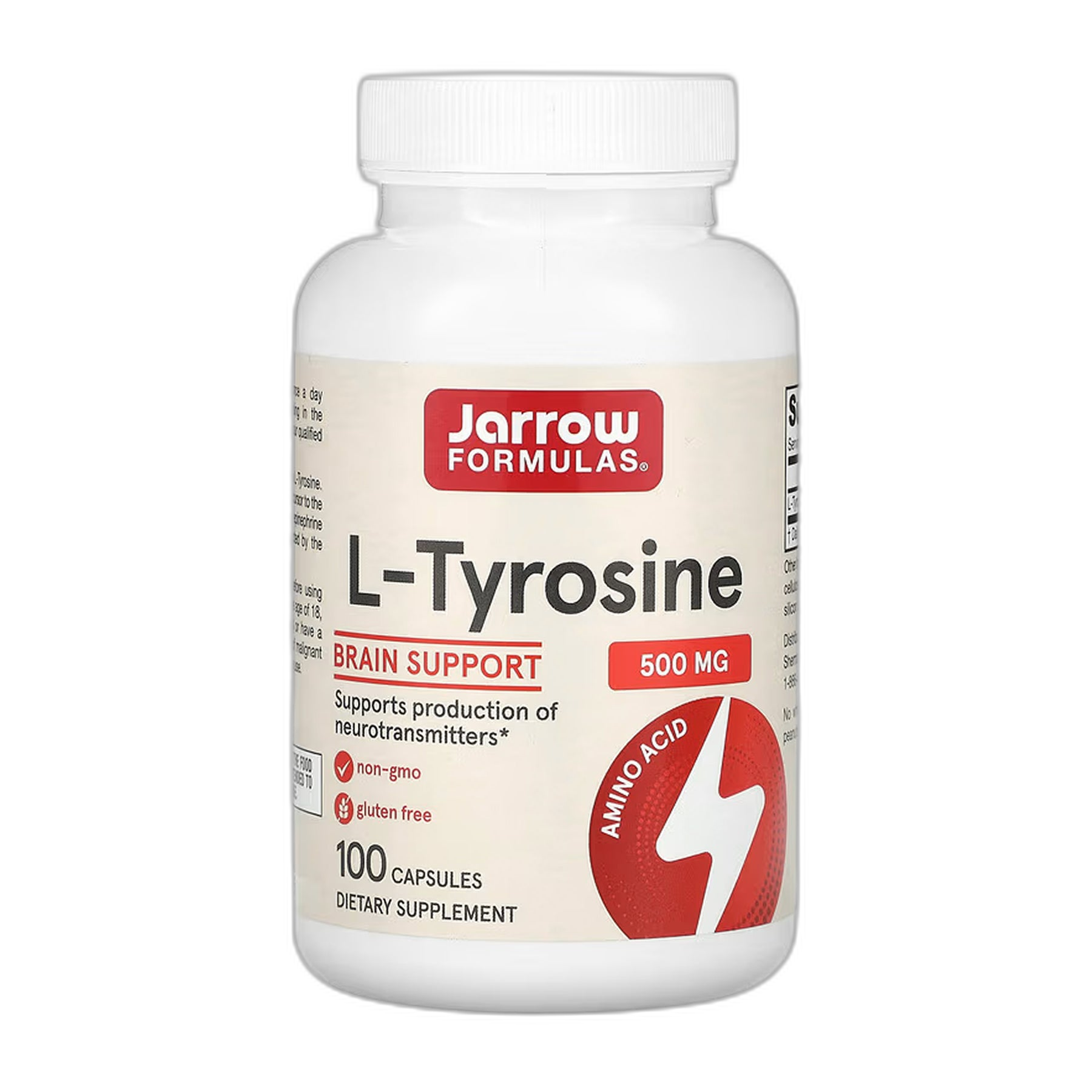 L-тирозин 500 мг - 100 капсул - Jarrow Formulas