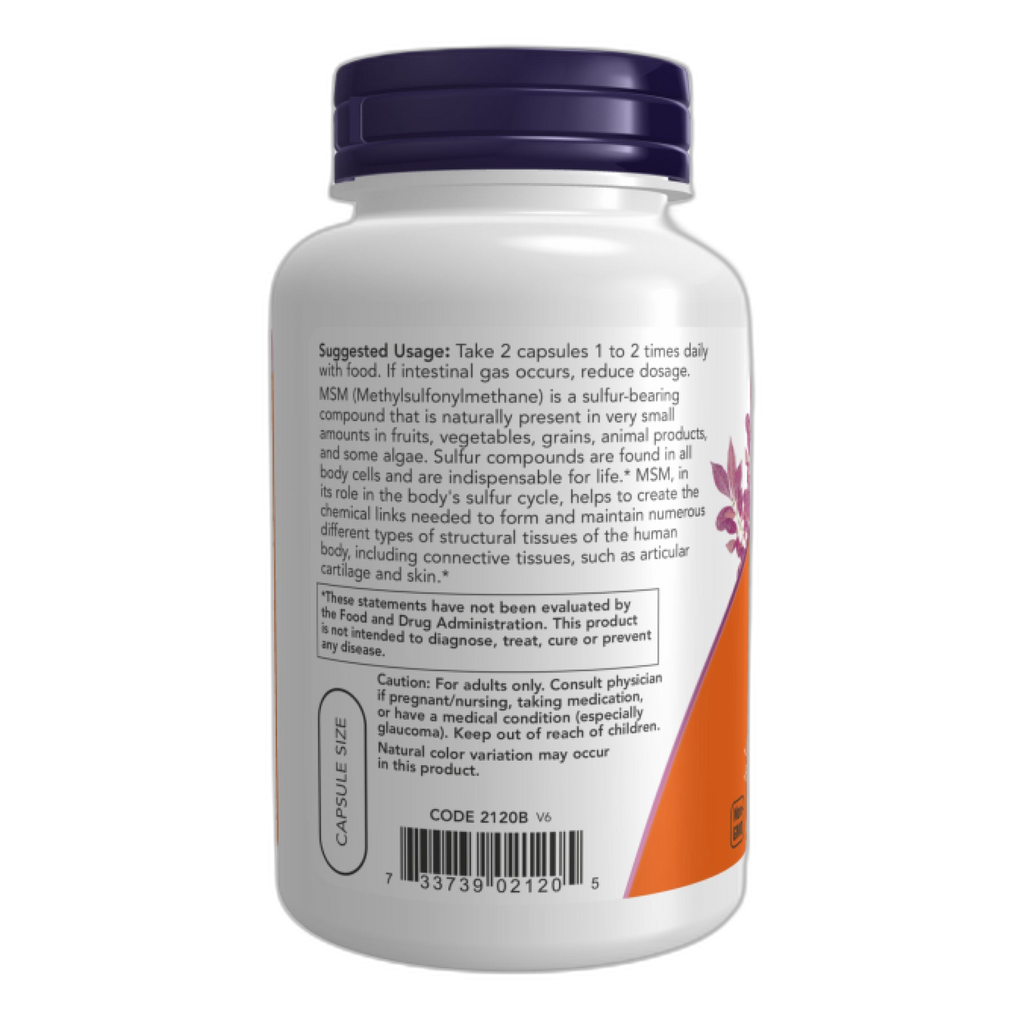 M.S.M 1000 мг - 120 капсул - Now Foods