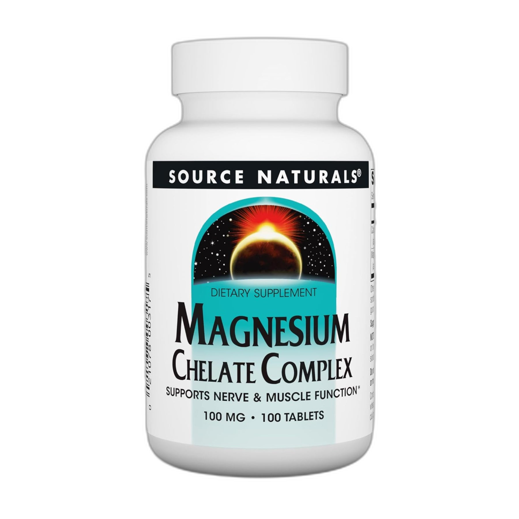 Магній Челате комплекс 100 мг - 100 таблеток - Source Naturals