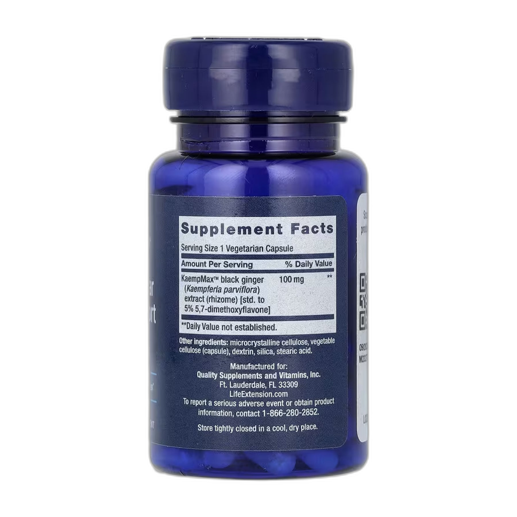 Male Vascular Sexual Support - 30 caps - Life Extension