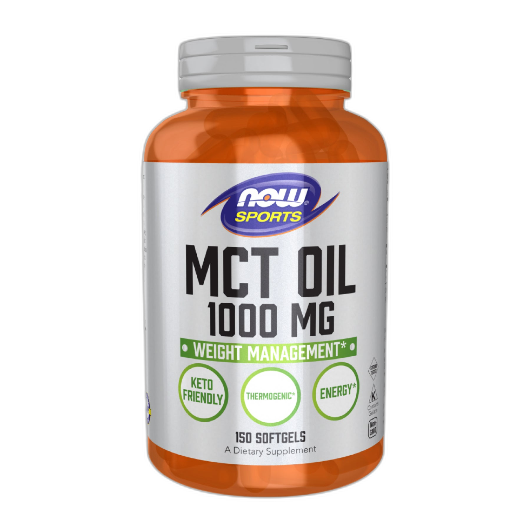 MCT олія 1000 мг - 150 капсул - Now Foods