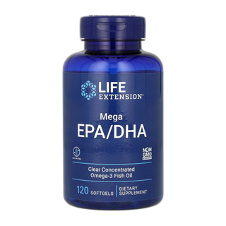 Mega EPA/DHA Омега-3 Риб'ячий жир - 120 капсул - Life Extension