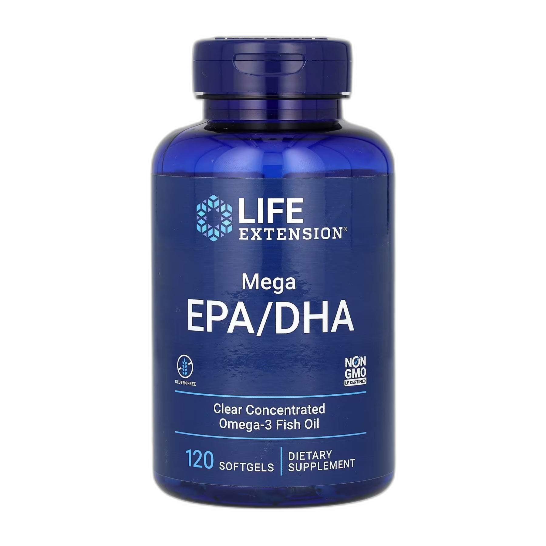 Mega EPA/DHA Омега-3 Риб'ячий жир - 120 капсул - Life Extension