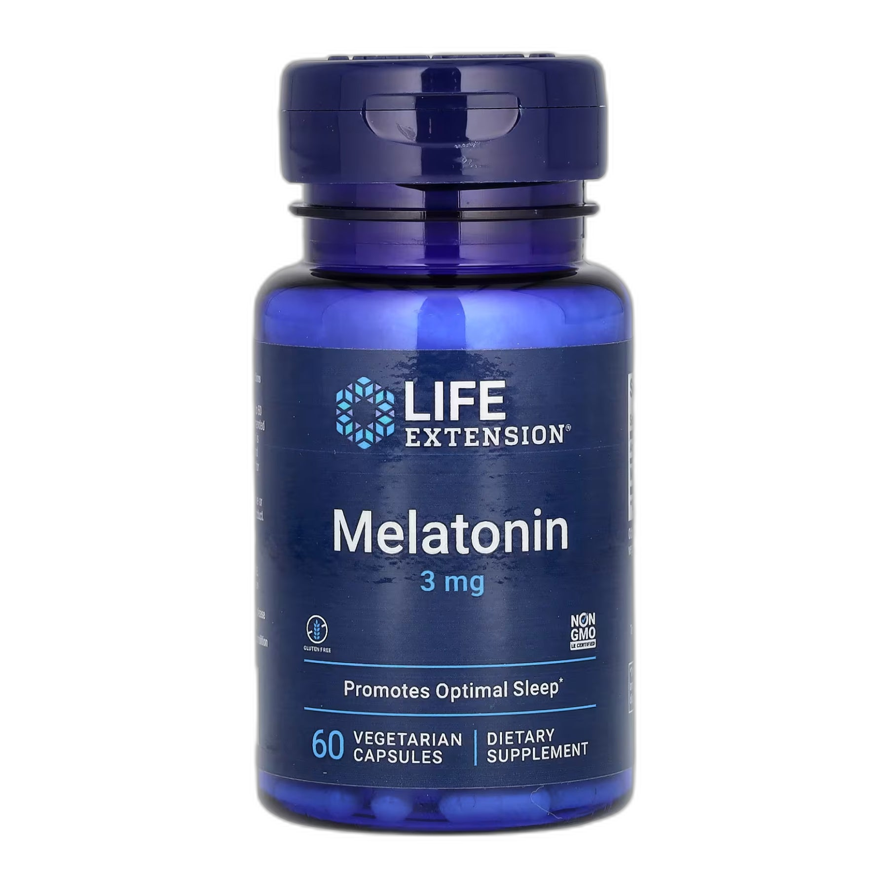 Мелатонін 3 мг - 60 капсул - Life Extension