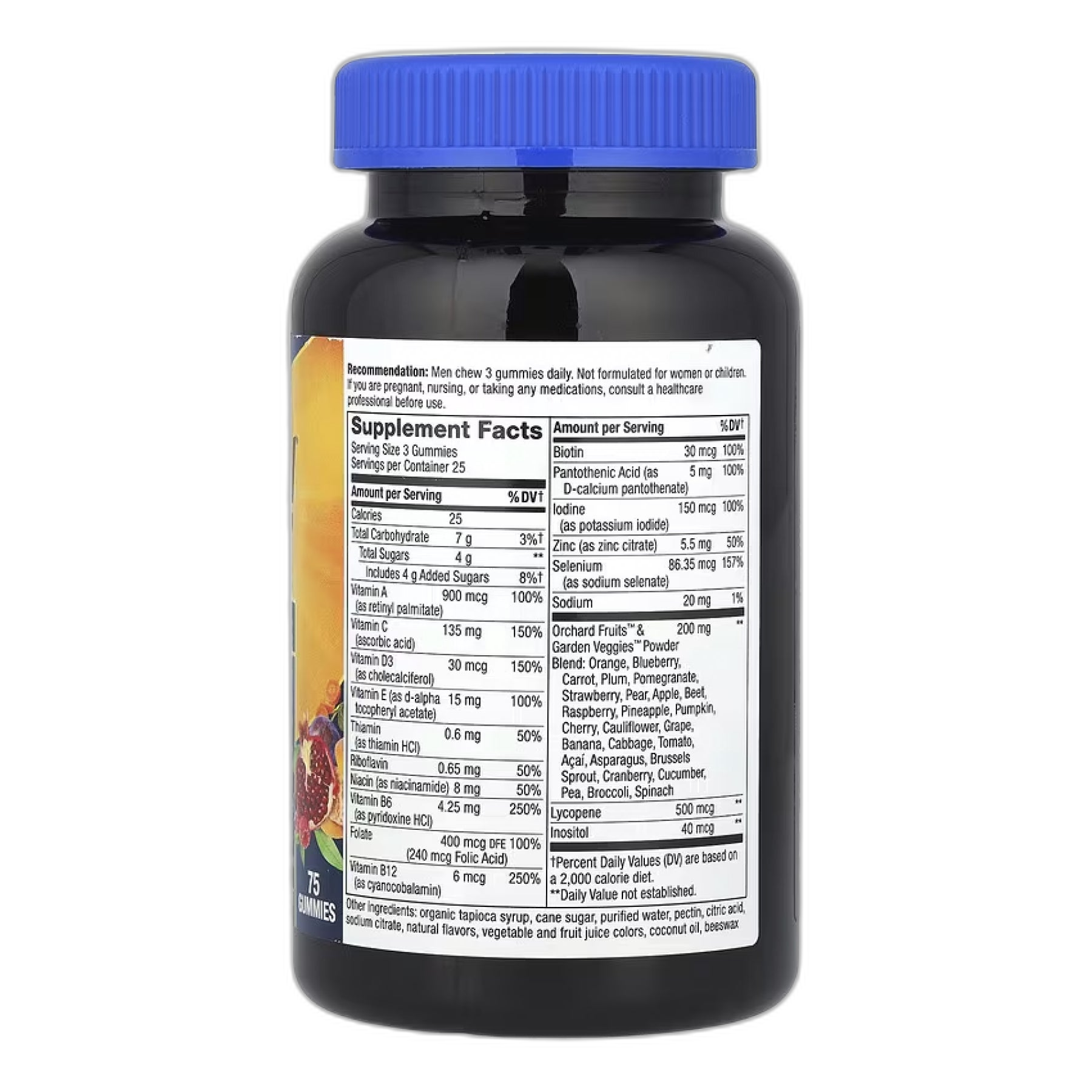 Чоловічий Premium Мультивітамін - 75 цукерок - Nature's Way