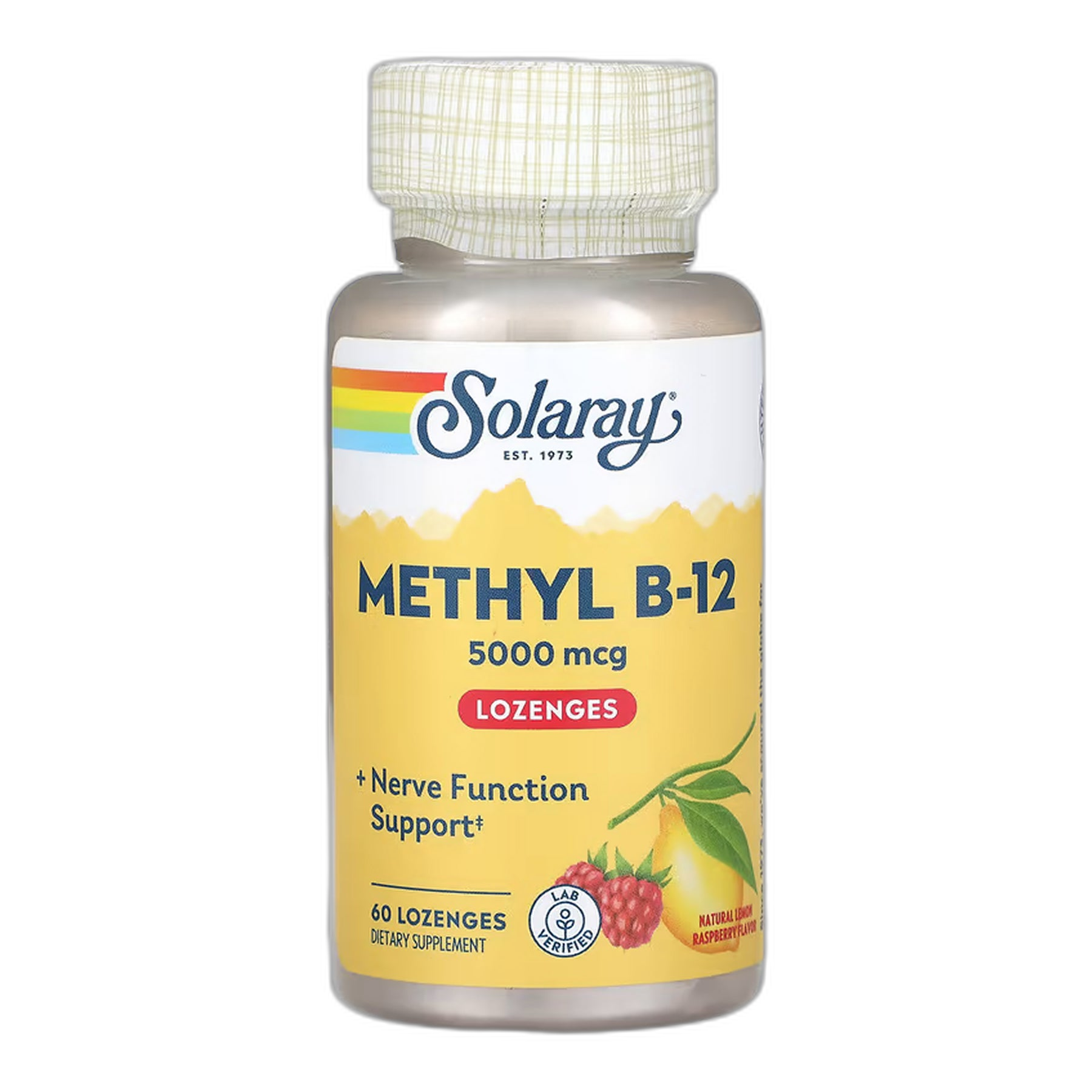 Метил-B12 5000 мкг - 60 Льодяники - Solaray