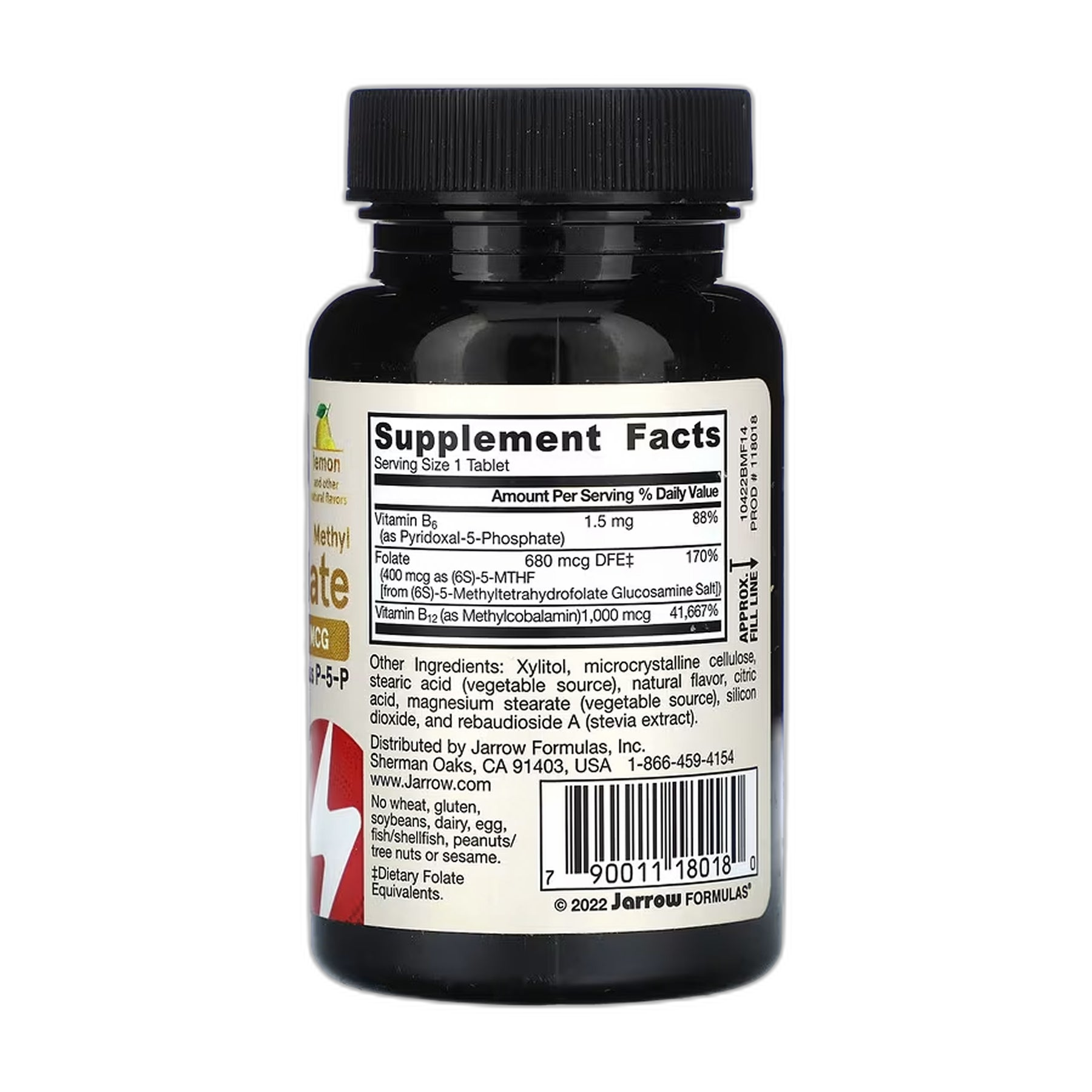 Methyl B-12 та Methyl Фолат - 100 таблеток - Jarrow Formulas — фото 2