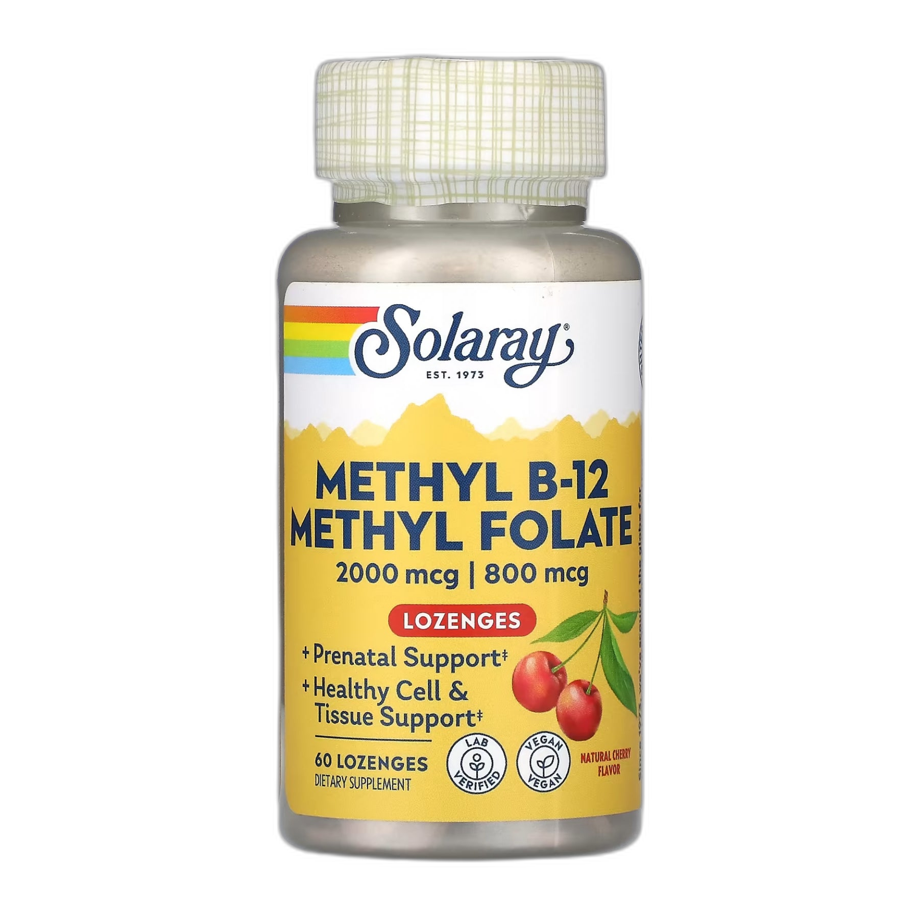Метил-B12 та Метилфолат - 60 капсул - Solaray