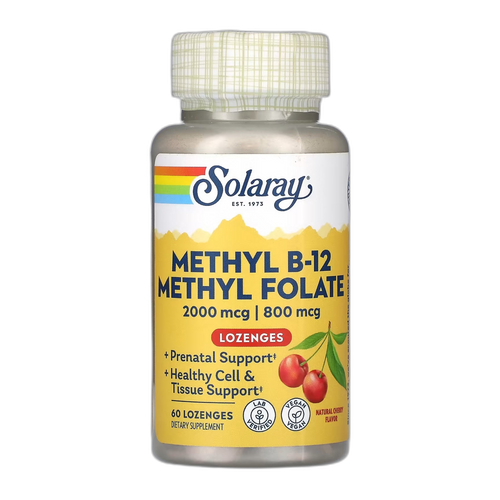 Метил-B12 та Метилфолат - 60 капсул - Solaray
