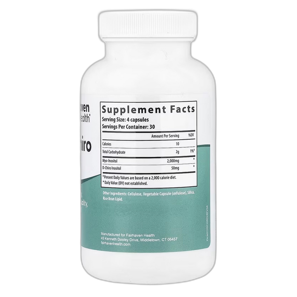 Myo + D-Chiro Інозитол - 120 капсул - Fairhaven Health