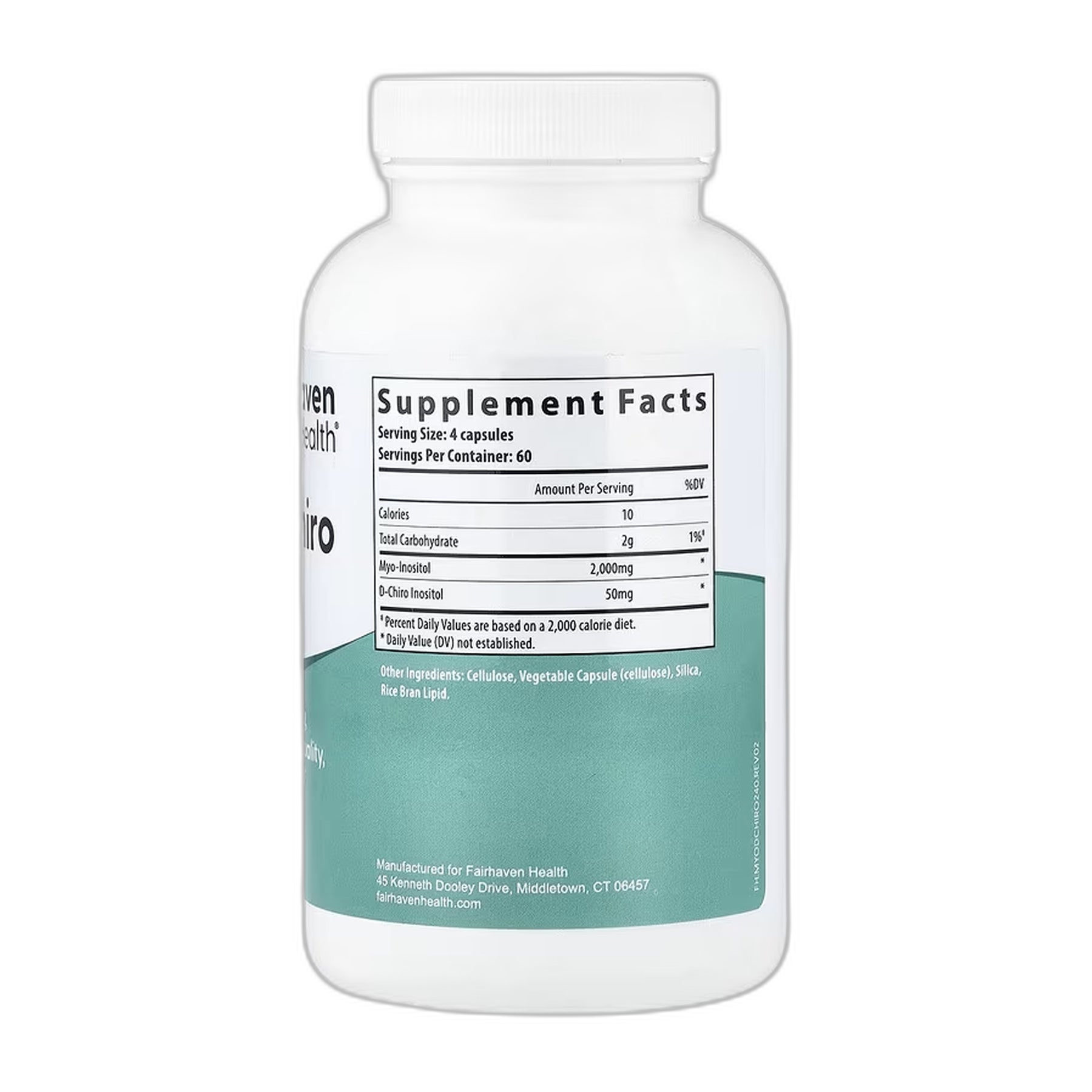Myo + D-Chiro Інозитол - 240 капсул - Fairhaven Health