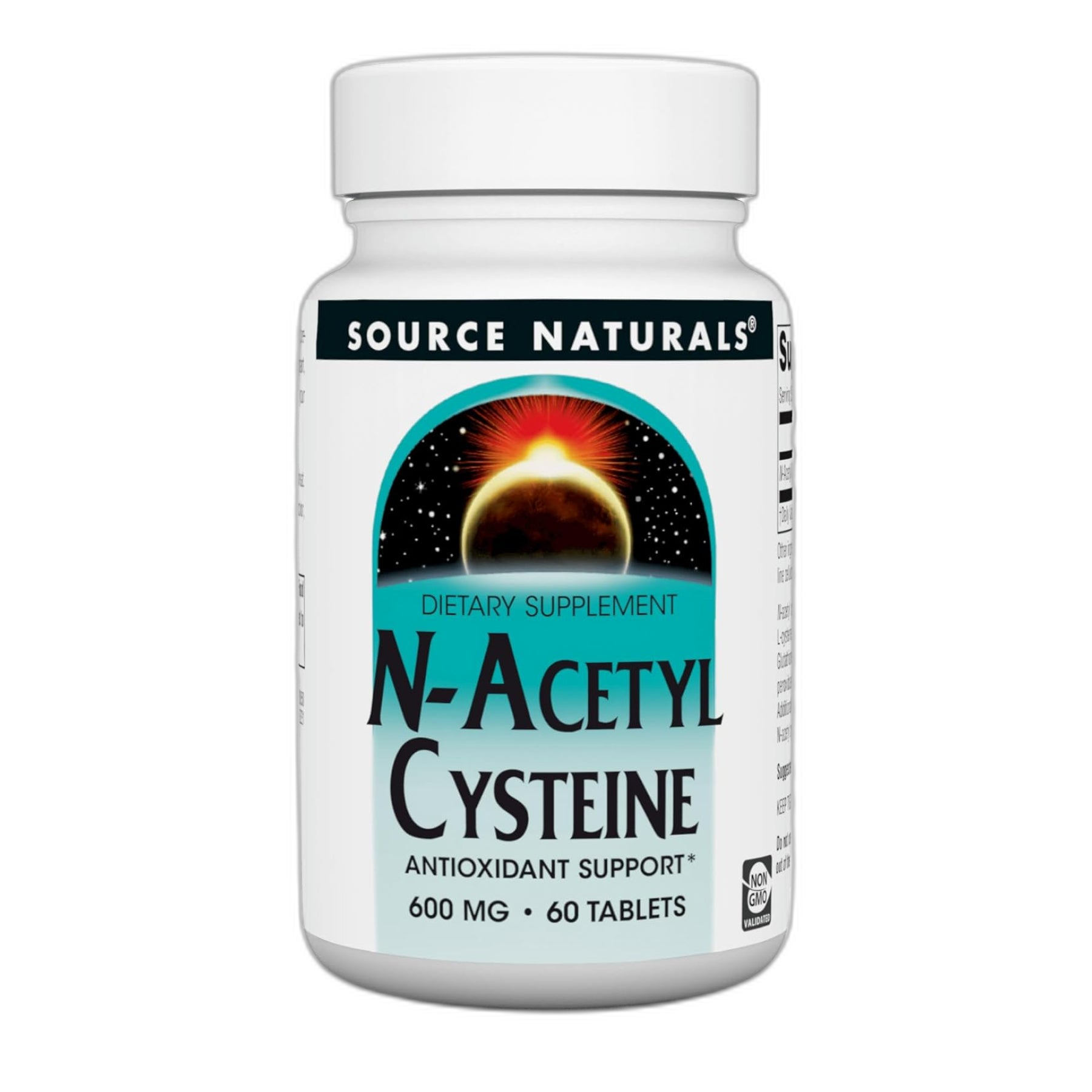 N-ацетилцистеїн 1000 мг - 60 таблеток - Source Naturals