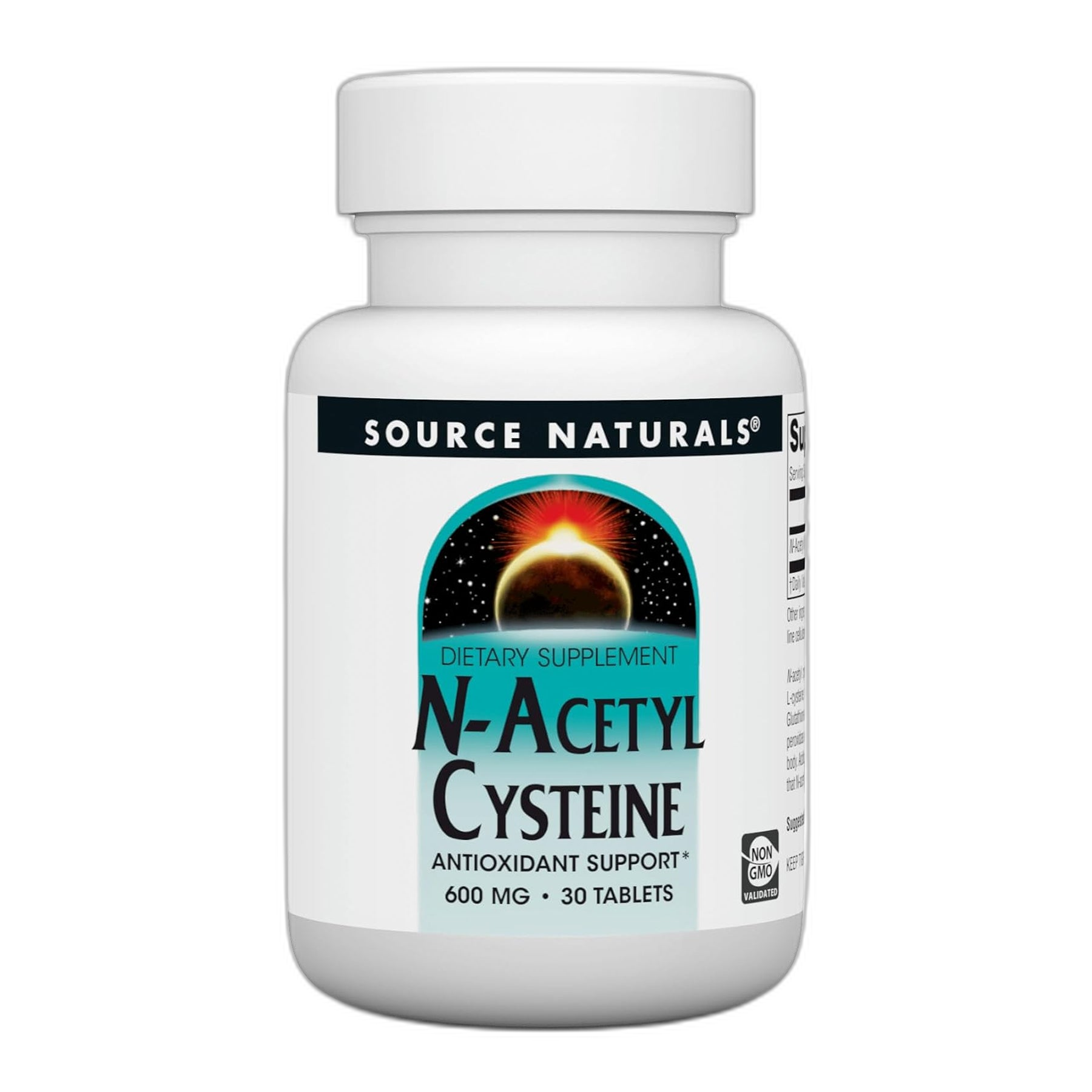 N-ацетилцистеїн 600 мг - 30 таблеток - Source Naturals