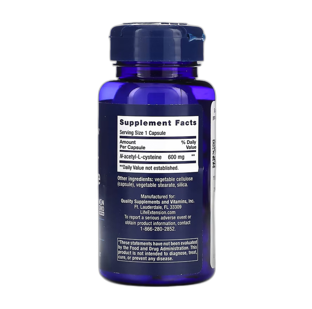 N-Acetyl-L-Cysteine (NAC) 600 мг - 60 капсул - Life Extension
