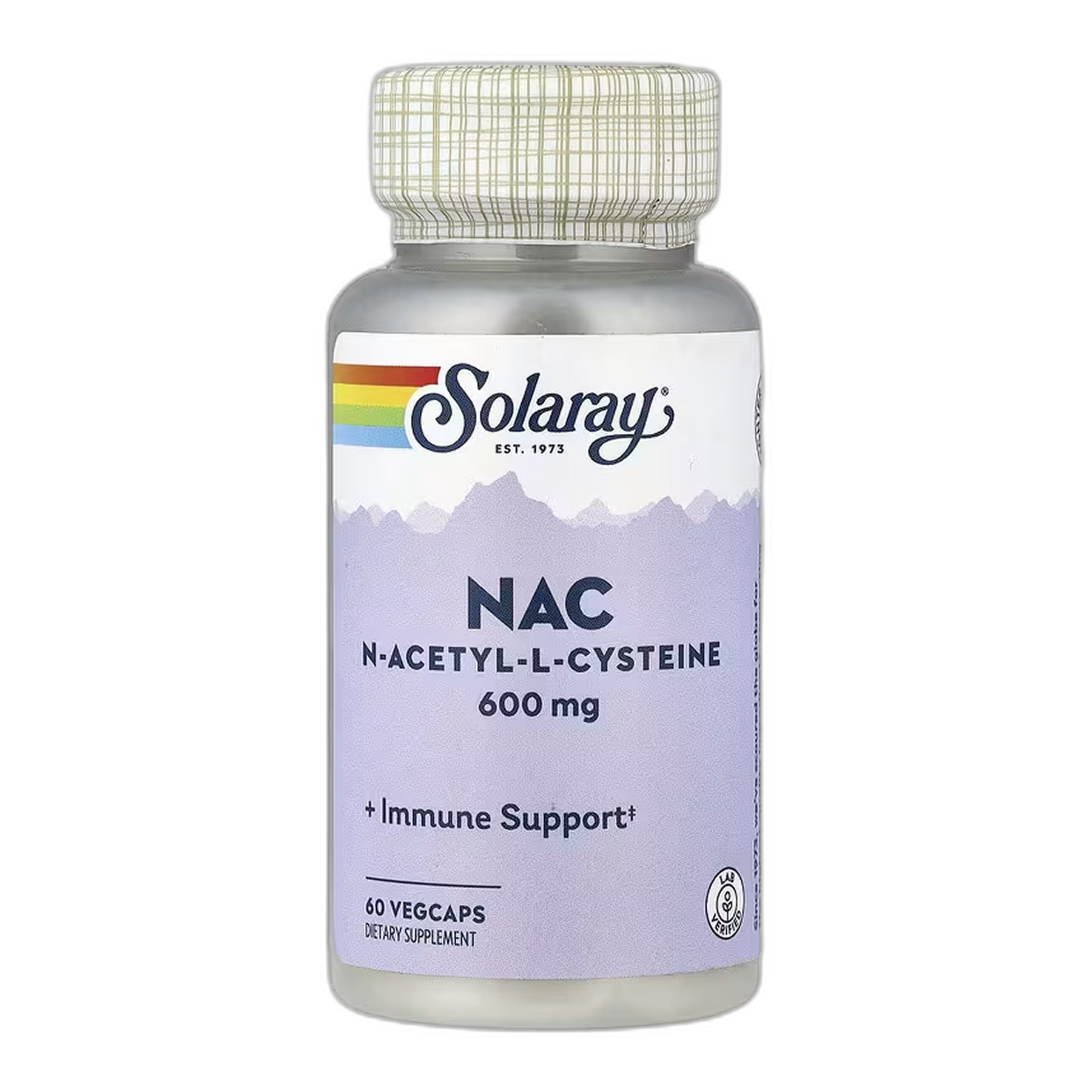 NAC (Н-Акетил-Л-Кистеіне) 600 мг - 60 капсул - Solaray
